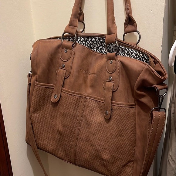 Brown leather diaper bag - Picture 1 of 1